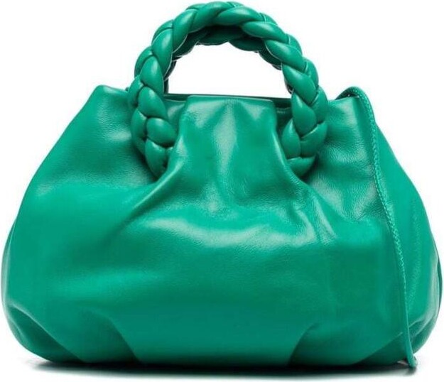 Hereu Bombon Leather Crossbody Bag - Green