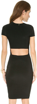 Thumbnail for your product : MISA Short Sleeve Open Back Dress