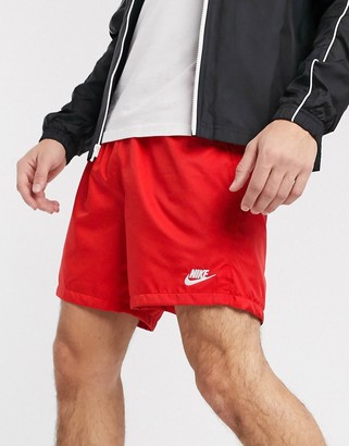 Nike Club Essentials woven shorts in red - ShopStyle