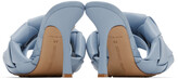Thumbnail for your product : Bottega Veneta Blue Intrecciato Lido Heeled Sandals