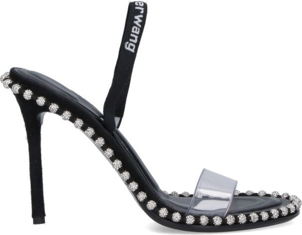 Alexander Wang Nova" Sandals - Black With Crystals
