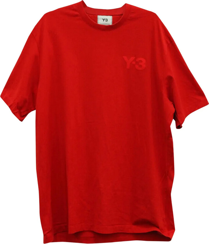 Y-3 logo-print short-sleeved T-shirt