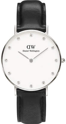 Daniel Wellington 0961DW St Mawes stainless steel and leather watch