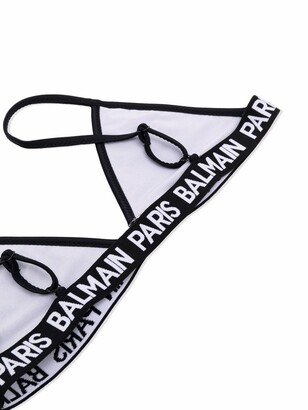 Balmain Kids TEEN logo-underband bikini set