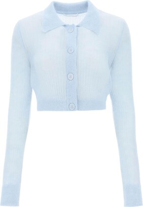 トップス CECILIE BAHNSEN JACQUELINE CARDIGAN CECILIE BAHNSEN Jacqueline Mohair-Blend Cardigan in Blue