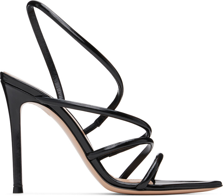 Gianvito Rossi Black Ettie Heeled Sandals