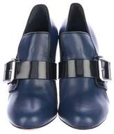 Thumbnail for your product : Chrissie Morris Leather Round-Toe Ankle Boots