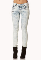 Thumbnail for your product : Forever 21 Bold Acid Wash Skinny Jeans