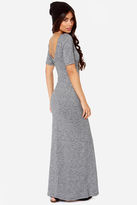 Thumbnail for your product : Roxy Take Time Knit Grey Maxi Dress