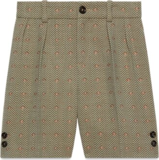 Gucci Children Square G wool-blend bermuda shorts