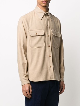 AMI Paris Classic-Wide Fit With Buttoned Chest Pocket