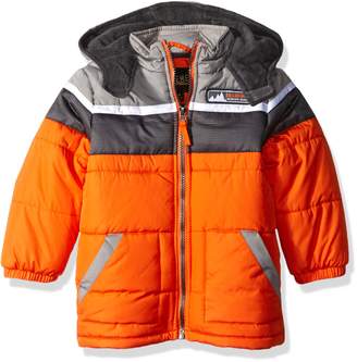 iXtreme Baby Boys' Cut and Sew Colorblock Puffer