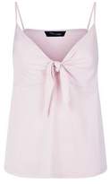 Thumbnail for your product : New Look Pink Tie Front Cami