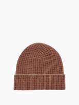 Thumbnail for your product : Gucci Logo-jacquard Check Wool-blend Beanie - Beige