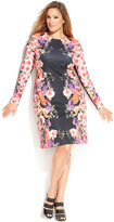Thumbnail for your product : INC International Concepts Plus Size Floral-Print Sheath Dress