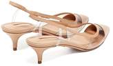 Thumbnail for your product : Aquazzura Temptation 45 Slingback Leather Pumps - Womens - Nude