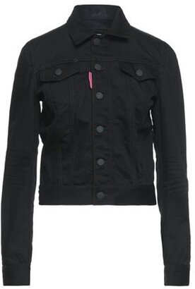 dsquared denim jacket black