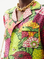 Thumbnail for your product : Gucci X Ken Scott Floral-print Silk-twill Pyjamas - Burgundy Multi