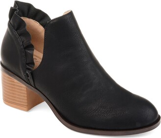 deep v ankle booties