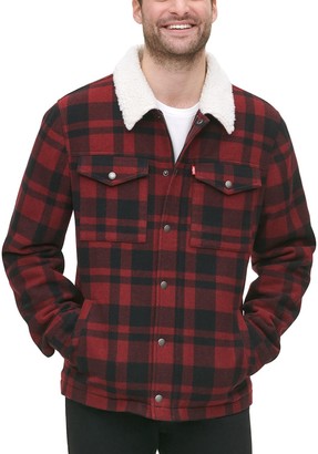 flannel with sherpa collar