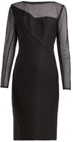 Thumbnail for your product : Roland Mouret Magnolia Silk-blend Jacquard Dress - Black