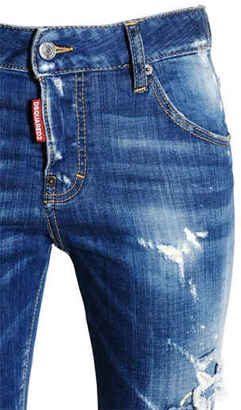DSQUARED2 Cool Girl Stretch Destroyed Denim Jeans