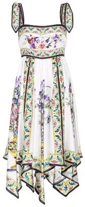 Dolce & Gabbana Printed silk dress