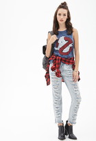 Thumbnail for your product : Forever 21 Distressed Ghostbusters Muscle Tank
