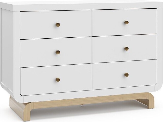 Stork Craft Santorini Driftwood Base 6-Drawer Dresser