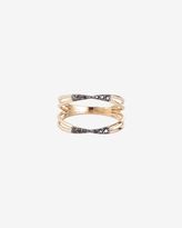 Thumbnail for your product : Black Diamond Kismet by Milka Pave Double Wire Ring
