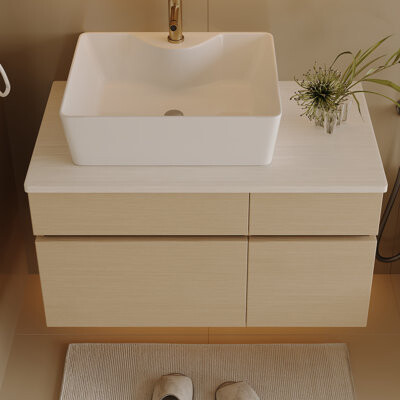 Ebern Designs 31.5 Inches Floating Single Small Bathroom Vanity With Sink,Wood