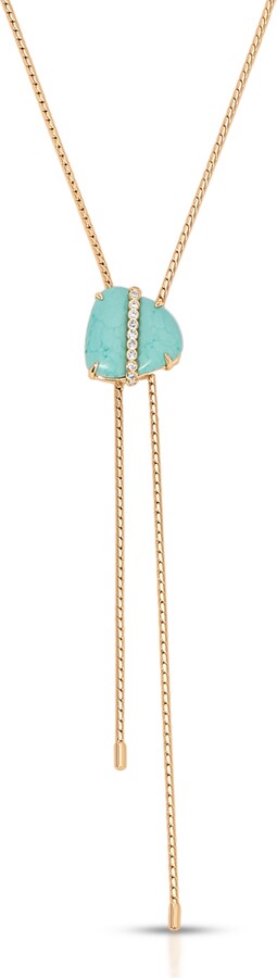 Ettika Turquoise Solstice Bolo Necklace
