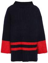 Thumbnail for your product : By Malene Birger Striped Ribbed-knit Sweater