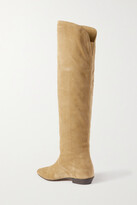 Thumbnail for your product : Isabel Marant Seelys Suede Knee Boots - Beige
