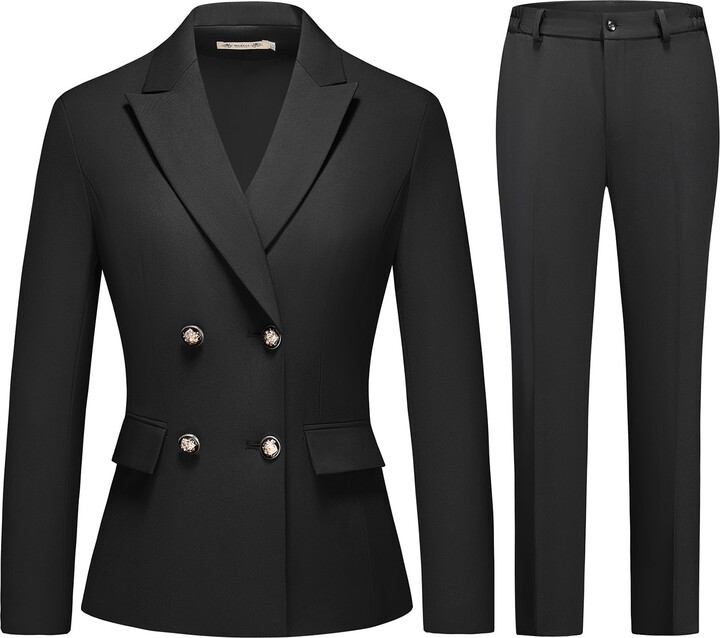 MODFUL Damen Business Anzug Set - 2-teilig Mit Blazer Und Hose