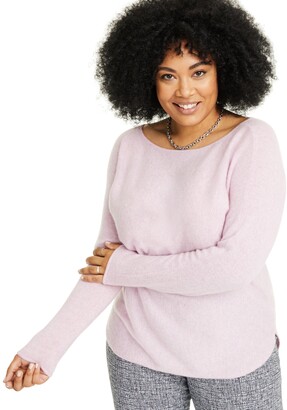 macy's womens cashmere sweaters plus size
