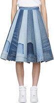 Thumbnail for your product : Junya Watanabe Indigo Denim Mix Panelled Skirt