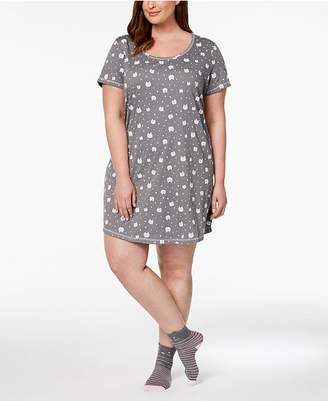 Macy's Jenni Plus Size Sleepshirt & Sock Set, Created for
