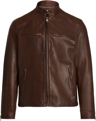 Ralph Lauren Leather Cafe Racer Jacket