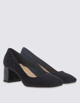 Thumbnail for your product : Marks and Spencer Suede Block Heel Square Toe Court Shoes