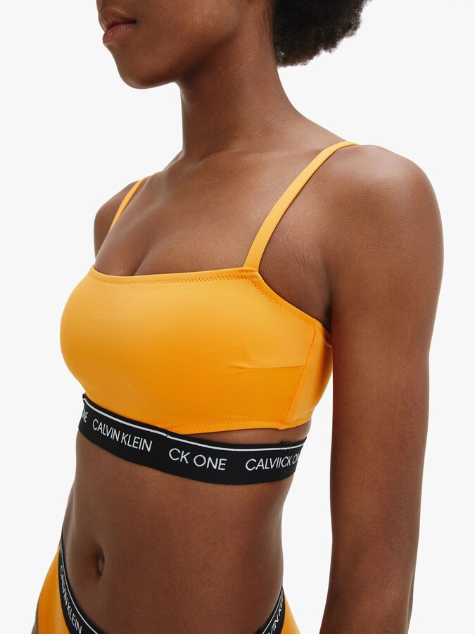 Calvin Klein One Bralette Bikini Top, Sunrise Orange - ShopStyle Two Piece  Swimsuits
