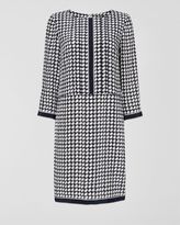 Thumbnail for your product : Jaeger Dogtooth Silk Dress