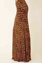 Thumbnail for your product : Blu Moon Fitted Bias Skirt in Leopard