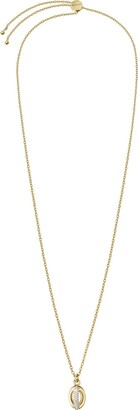 Calvin Klein Women's Statement Sparkle Gold PVD Necklace - ShopStyle