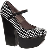 Thumbnail for your product : Shellys Kocek Platform Woven Mary Jane Shoes