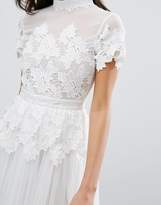 Thumbnail for your product : Miss Selfridge Lace And Tulle Layer Dress