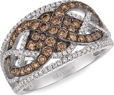 Thumbnail for your product : LeVian Chocolatier® 14K Vanilla Gold®, Chocolate Diamond® & Vanilla Diamond® Ring