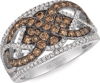 LeVian Chocolatier® 14K Vanilla Gold®, Chocolate Diamond® & Vanilla Diamond® Ring