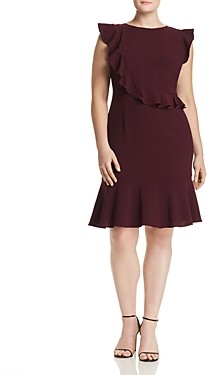 plum plus size dress