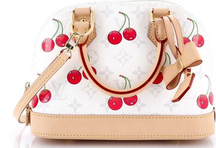 Louis Vuitton x Takashi Murakami Alma Handbag Limited Edition Monogram Cerises BB